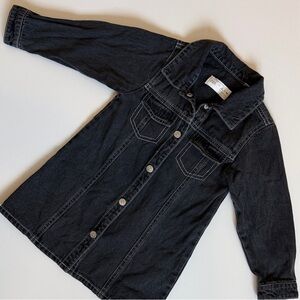 Kids Black Denim Dress